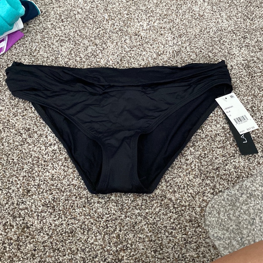 NWT La Blanca bottoms Sz 12 black
